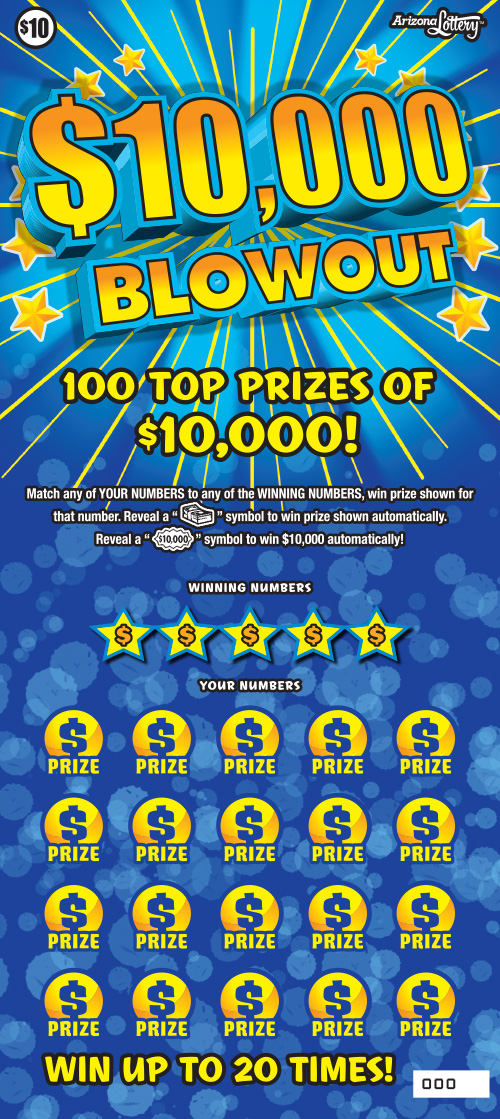 $10,000 Blowout  – Lottery Results, Predictions, Strategy and Feeds