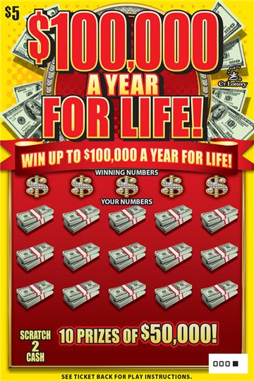 $100,000 A Year For Life – Lottery Scratch Offs, Results, Predictions, Strategy and Feeds