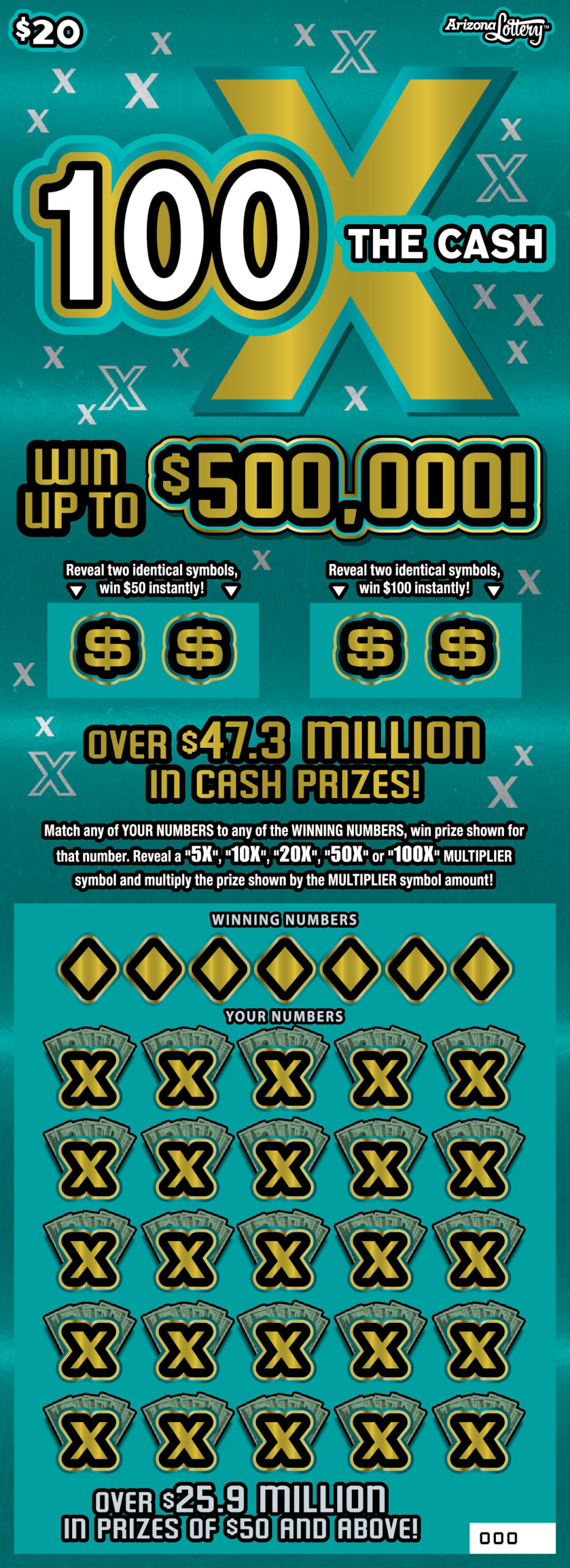100X The Cash  – Lottery Results, Predictions, Strategy and Feeds