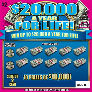 $20,000 A YEAR FOR LIFE 2ND ED. – Lottery Scratch Offs, Results, Predictions, Strategy and Feeds