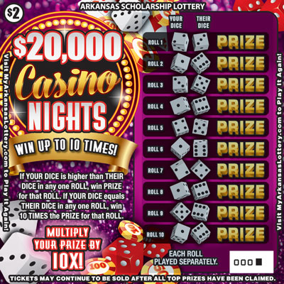 $20,000 Casino Nights – Lottery Scratch Offs, Results, Predictions, Strategy and Feeds