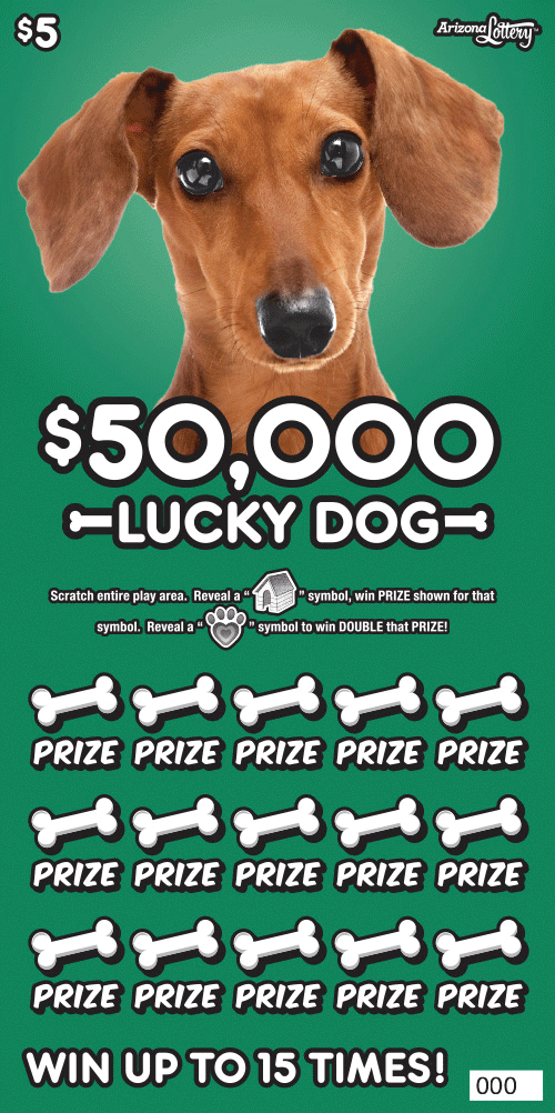 $50,000 Lucky Dog  – Lottery Results, Predictions, Strategy and Feeds