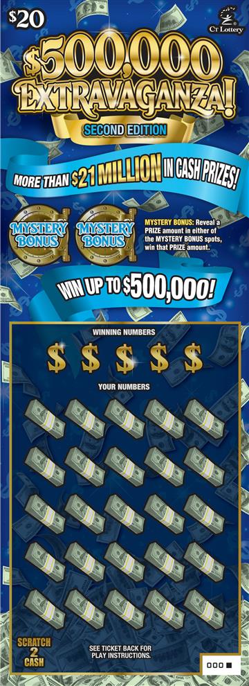 $500,000 Extravaganza! Second Edition – Lottery Scratch Offs, Results, Predictions, Strategy and Feeds