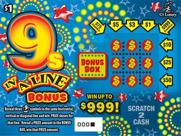 9s In A Line Bonus – Lottery Scratch Offs, Results, Predictions, Strategy and Feeds