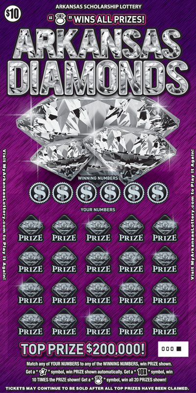 Arkansas Diamonds – Lottery Scratch Offs, Results, Predictions, Strategy and Feeds