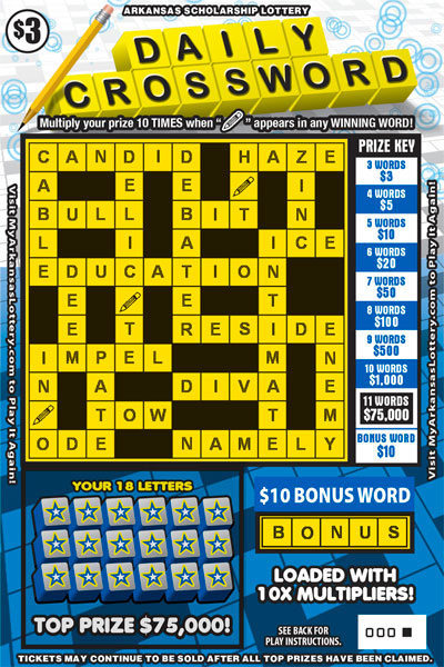 Daily Crossword – Lottery Scratch Offs, Results, Predictions, Strategy and Feeds
