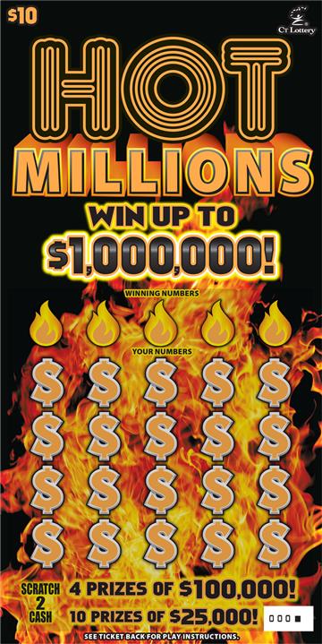 Hot Millions – Lottery Scratch Offs, Results, Predictions, Strategy and Feeds