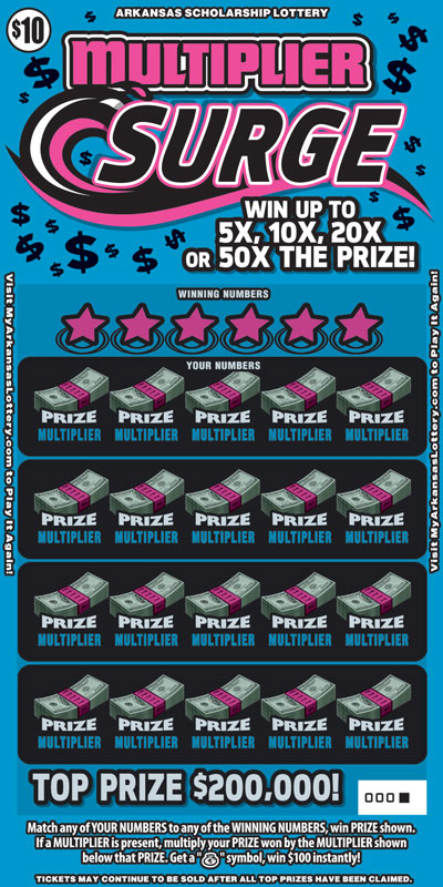 Multiplier Surge – Lottery Scratch Offs, Results, Predictions, Strategy and Feeds
