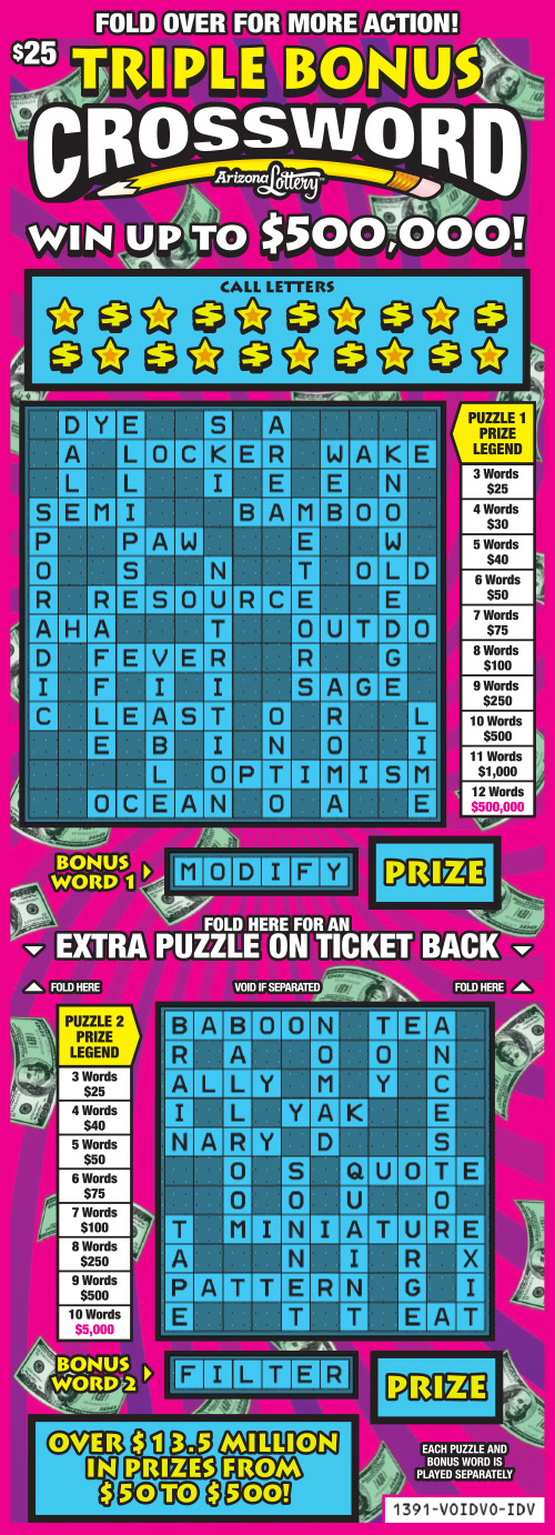 Triple Bonus Crossword  – Lottery Results, Predictions, Strategy and Feeds