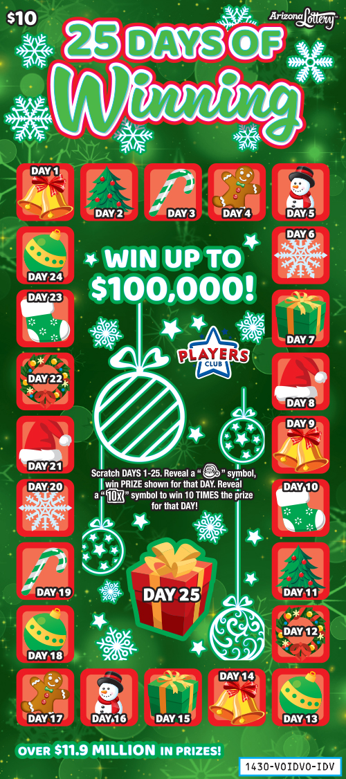 25 Days of Winning  – Lottery Results, Predictions, Strategy and Feeds