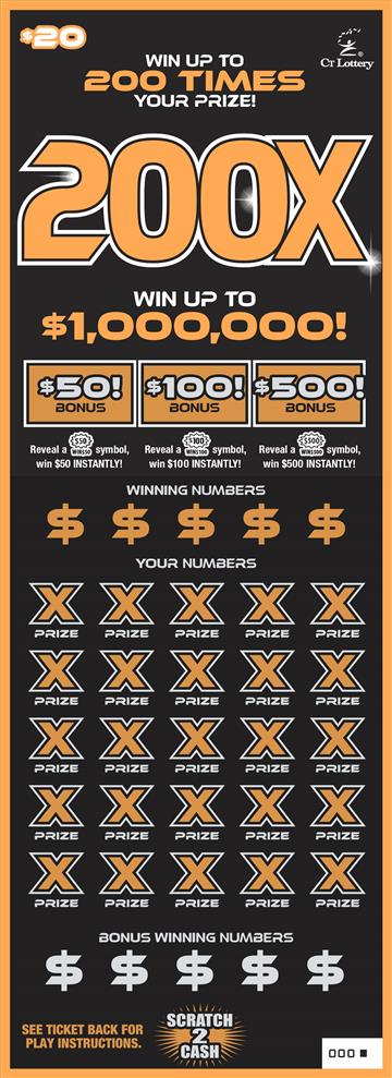 200X – Lottery Scratch Offs, Results, Predictions, Strategy and Feeds