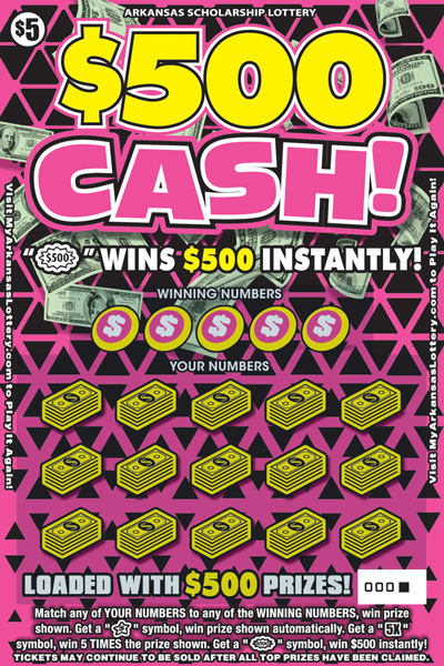 $500 Cash! – Lottery Scratch Offs, Results, Predictions, Strategy and Feeds