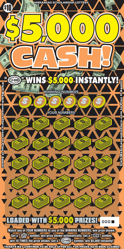 $5,000 Cash! – Lottery Scratch Offs, Results, Predictions, Strategy and Feeds