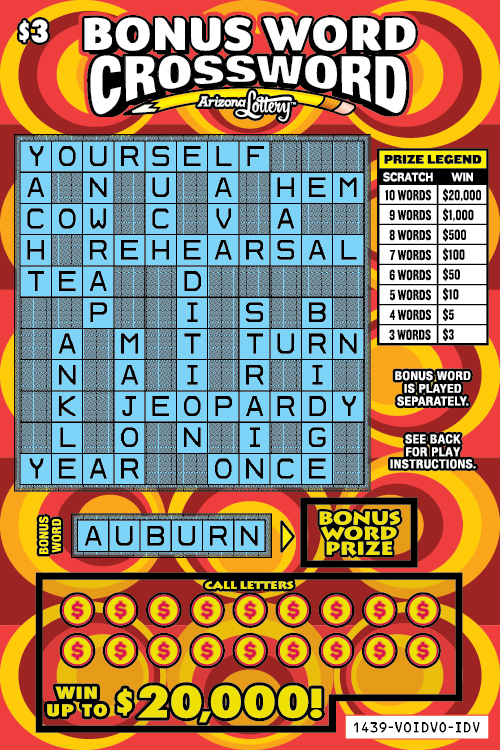 Bonus Word Crossword  – Lottery Results, Predictions, Strategy and Feeds