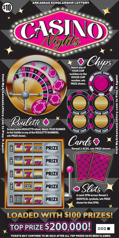 Casino Nights – Lottery Scratch Offs, Results, Predictions, Strategy and Feeds