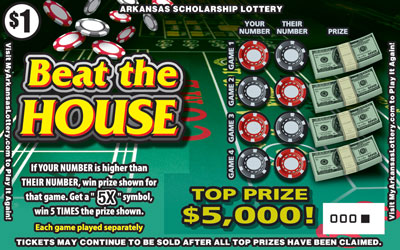 Beat the House – Lottery Scratch Offs, Results, Predictions, Strategy and Feeds