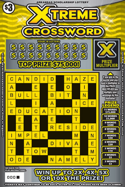 Xtreme Crossword – Lottery Scratch Offs, Results, Predictions, Strategy and Feeds